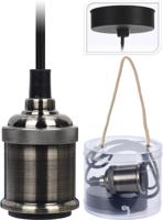 Hanglamp houder fitting 8cm platinum - thumbnail