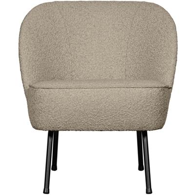 WOOOD Fauteuil 'Vogue' Bouclé, kleur Beige