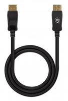 Manhattan 353595 DisplayPort-kabel DisplayPort Aansluitkabel DisplayPort-stekker, DisplayPort-stekker 1.00 m Zwart 8K UHD - thumbnail