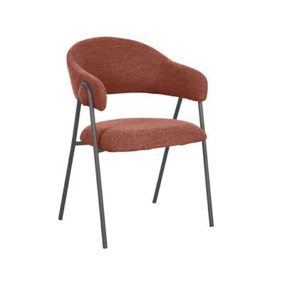 LABEL51 Eetkamerstoel 'Lowen' Bouclé, kleur Terra