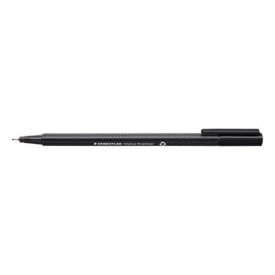 Fineliner staedtler triplus 334 0.3mm zwart | 10 stuks