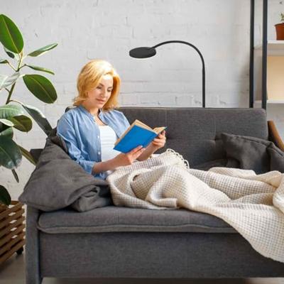 Mexlite Vloerlamp Platu H 132 cm zwart - thumbnail