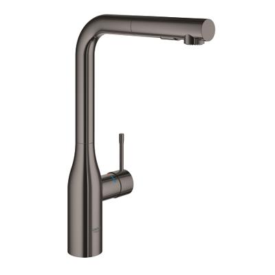 Grohe Essence New keukenkraan hoge uitloop uittrekbare handdouche hard graphite