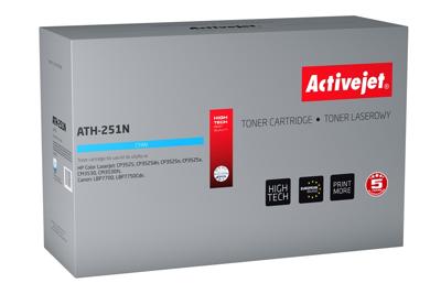 Activejet tonercartridge ATH-251N (vervanging HP 504A CE251A, Canon CRG-723C; Supreme; 7000 pagina's; blauw)