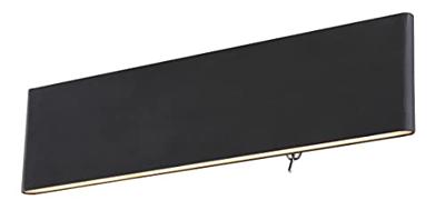 Globo Design wandlampSiegfried M zwart met schakelaar - 41751-12B