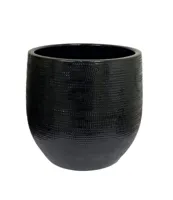 HS potterie Pot tokio 16x14cm zwart - thumbnail