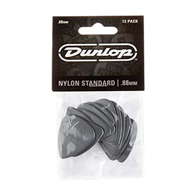 Dunlop Nylon Standard 0.88mm 12-pack plectrumset donkergrijs