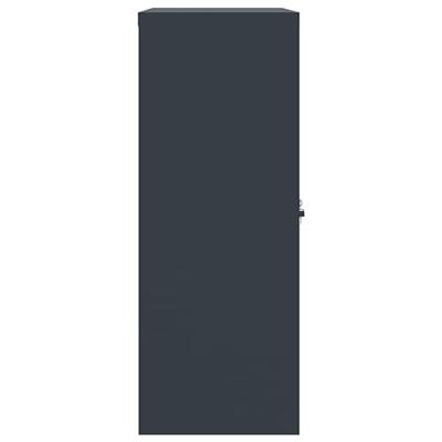 Archiefkast 90x40x105 cm staal antracietkleurig