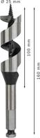 Bosch Accessoires Houtslangenboor, zeskant 25 x 100 x 160 mm, d 11,1 mm 1st - 2608585708 - thumbnail