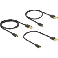 DeLOCK 83680 USB-kabel USB 2.0 USB A Micro-USB B Zwart - thumbnail