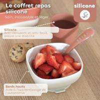 Serviesset 4 items silicone BEABA terracotta - thumbnail