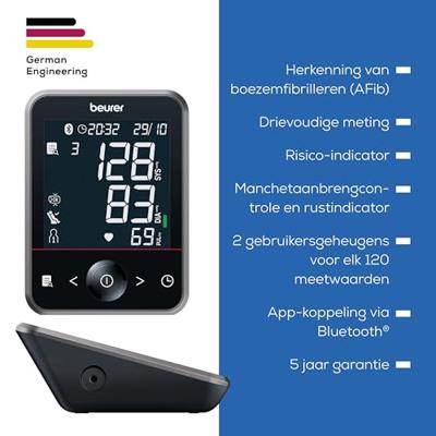 Beurer BM 64 65400 Bloeddrukmeter Bovenarm