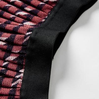 Kinderrokje geplooid met glitters 140 marineblauw