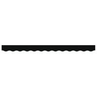 Rode Markies Valance Zwart 2.8x0.2 m Polyester - thumbnail