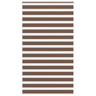 VidaXL Zebra rolgordijn 125x230 cm stofbreedte 120,9cm polyester bruin VidaXL Zebra rolgordijn 125x230 cm stofbreedte 120,9cm polyester bruin