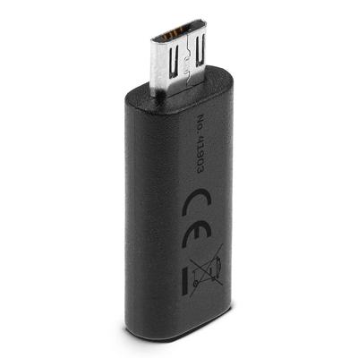 Lindy 41903 tussenstuk voor kabels USB Type C USB Type Micro-B Zwart