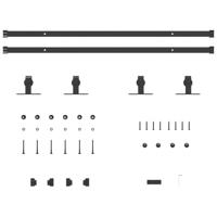 VidaXL Ophangset voor schuifdeur 183 cm koolstofstaal - thumbnail