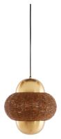 Light & Living Hanglamp 'Cetara' Kralen, 26cm, kleur Bruin/Brons - thumbnail