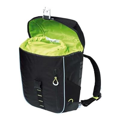 Fietsschoudertas Basil Miles Daypack 16 liter 33 x 17 x 41 cm zwart/lime- Fietsschoudertas Basil Miles Daypack 16 liter 33 x 17 x 41 cm zwart/lime-