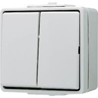 Jung 605W Dubbele schakelaar Compleet WG 600 Grijs 1 stuk(s) - thumbnail