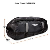 Thule Chasm TDSD-205 Black duffeltas Zwart 130 l Nylon, Thermoplastische elastomeer (TPE) - thumbnail