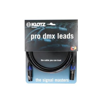 Klotz LX2-3X2N2-10.0 Professionele DMX-kabel met Neutrik XLR 10 meter