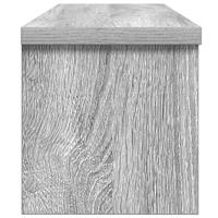 Keukenrek stapelbaar 60x15x16cm bewerkt hout grijs sonoma eiken - thumbnail