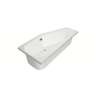 Xenz Lagoon Hoekbad - 160x75x48 - afvoer Midden - Rechts - Compact - acryl - wit mat 6981-03 Xenz Lagoon Hoekbad - 160x75x48 - afvoer Midden - Rechts - Compact - acryl - wit mat 6981-03