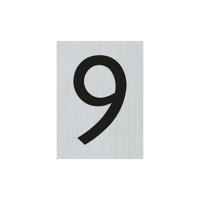 Bord Alulook Cijfer 9 - 44x60 mm zelfklevend. - thumbnail