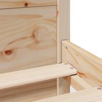 Bedframe met hoofdbord massief grenenhout 120x200 cm - thumbnail
