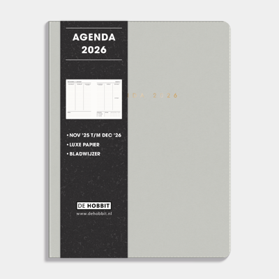A5 Agenda Flex Grijs 2026