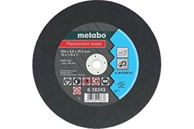 Metabo 616343000 Doorslijpschijf recht 350 mm 10 stuk(s) RVS