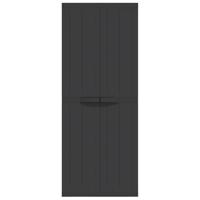 Tuinkast 65x37x165 cm polypropeen zwart - thumbnail