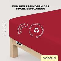 Schlafgut Schlafgut EASY Jersey Elasthan Hoeslaken M - 120x200 - 130x220 285 Red Deep - thumbnail