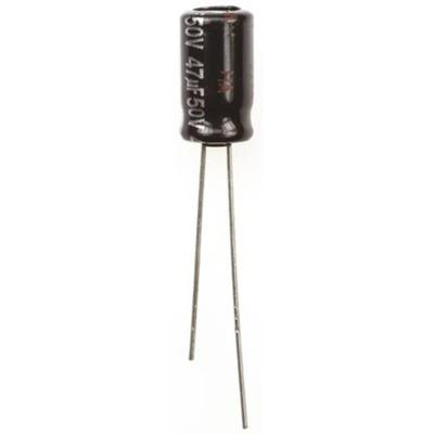 Panasonic ECA-1HHG470 Elektrolytische condensator Radiaal bedraad 2.5 mm 47 µF 50 V 20 % (Ø) 6.3 mm 1 stuk(s)