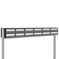 Allux Hive Set 6-Breed, 2-Hoog Met Dak Op Statief Zwart - 40030070_6x2ds - thumbnail