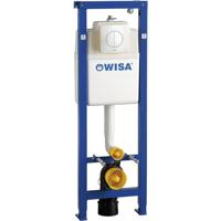 Wisa XS Inbouwreservoir - 118x38cm - frontbediening - met bedieningsplaat Glans Wit 8050452712 - thumbnail