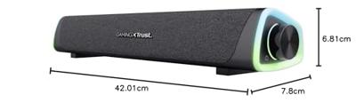 Soundbar Trust GXT 620 Axon Zwart 12 W - thumbnail