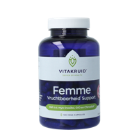 Vitakruid Femme vruchtbaarheid support 120 Vegetarische capsules - thumbnail