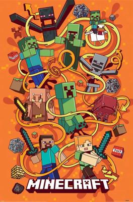 Poster Minecraft - Funtage Montage 61x91,5cm Poster Minecraft - Funtage Montage 61x91,5cm