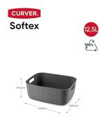 Curver Softex opbergmand M 12,5 liter antraciet - thumbnail