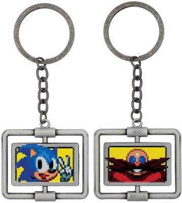 Sonic the Hedgehog Keychain - Sonic/Dr. Eggman