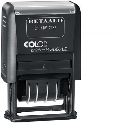 Colop tekststempel met datum Printer tekst: BETAALD