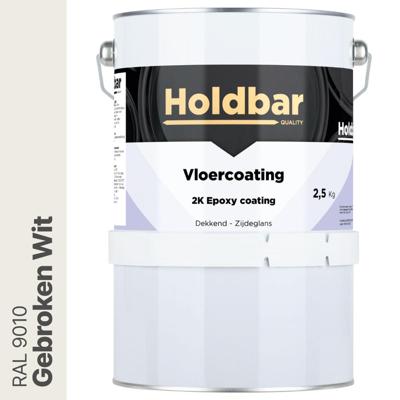 Holdbar Vloercoating Gebroken Wit (RAL 9010) 2,5 kg