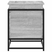 Opbergbox met deksel 60x40x51,5 cm bewerkt hout grijs sonoma - thumbnail