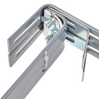 Poetic plantenbak beugel landhaus metaal grijs 16 cm set van 2 | 10 stuks - thumbnail