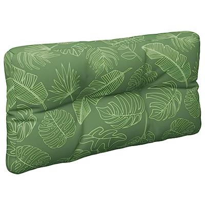 VidaXL Palletkussens 2 st stof bladpatroon