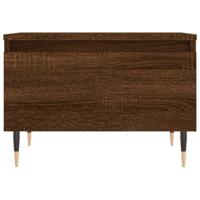 Salontafels 2 st 50x46x35 cm bewerkt hout bruin eikenkleur - thumbnail