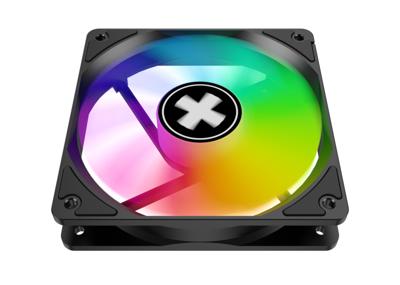 Xilence XF083 PC-ventilator Zwart (b x h x d) 12 x 2.5 x 12 cm Incl. LED-verlichting