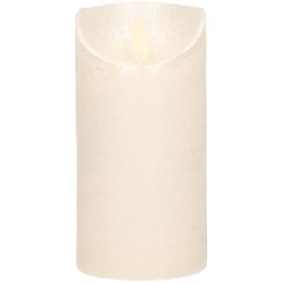 Kaars Parel Wax Rustiek Bewegende Vlam 7,5X15Cm 3Xaaa/Timer Anna's Collection - Annas collection